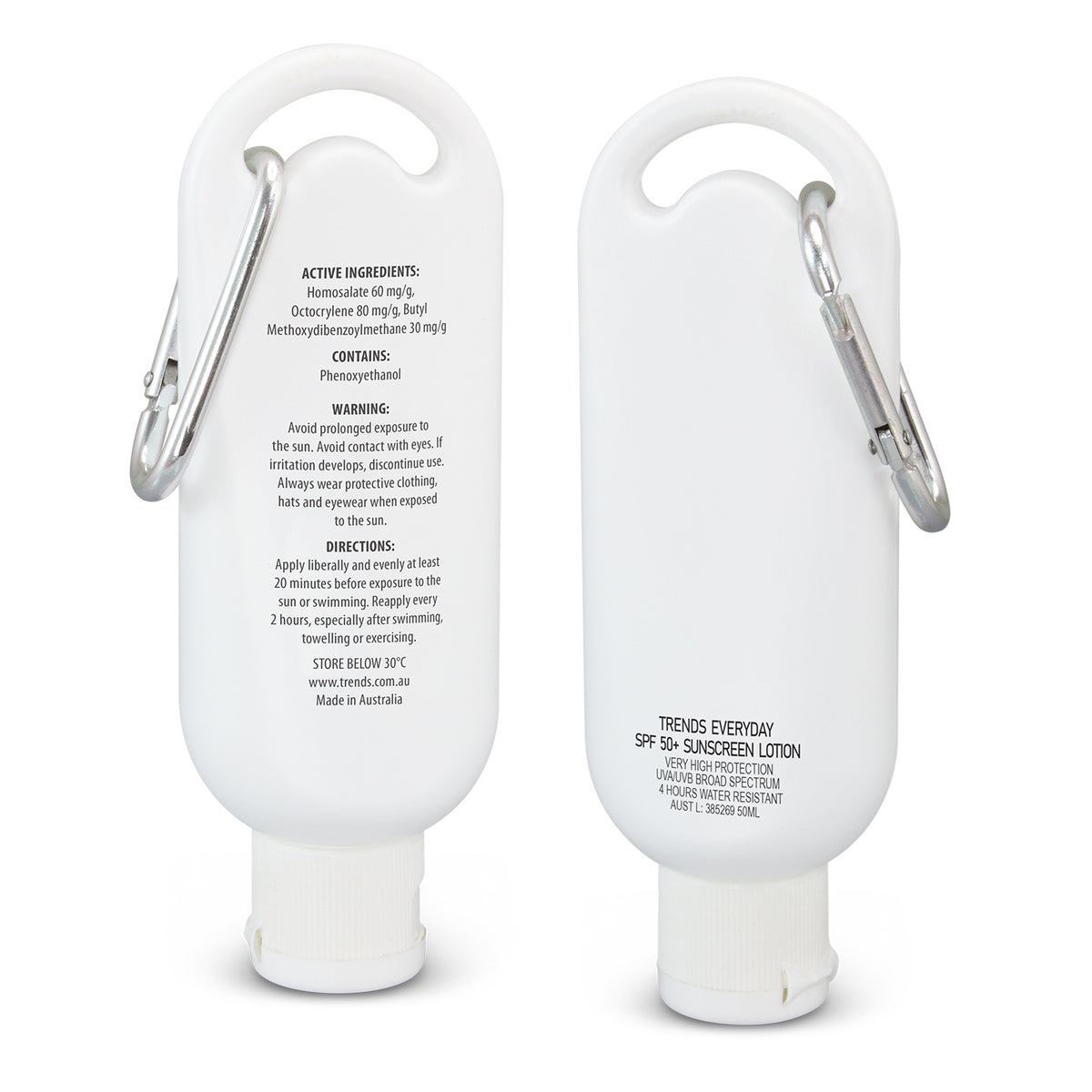 SPF50+ Sunscreen - 50ml Carabiner Tube