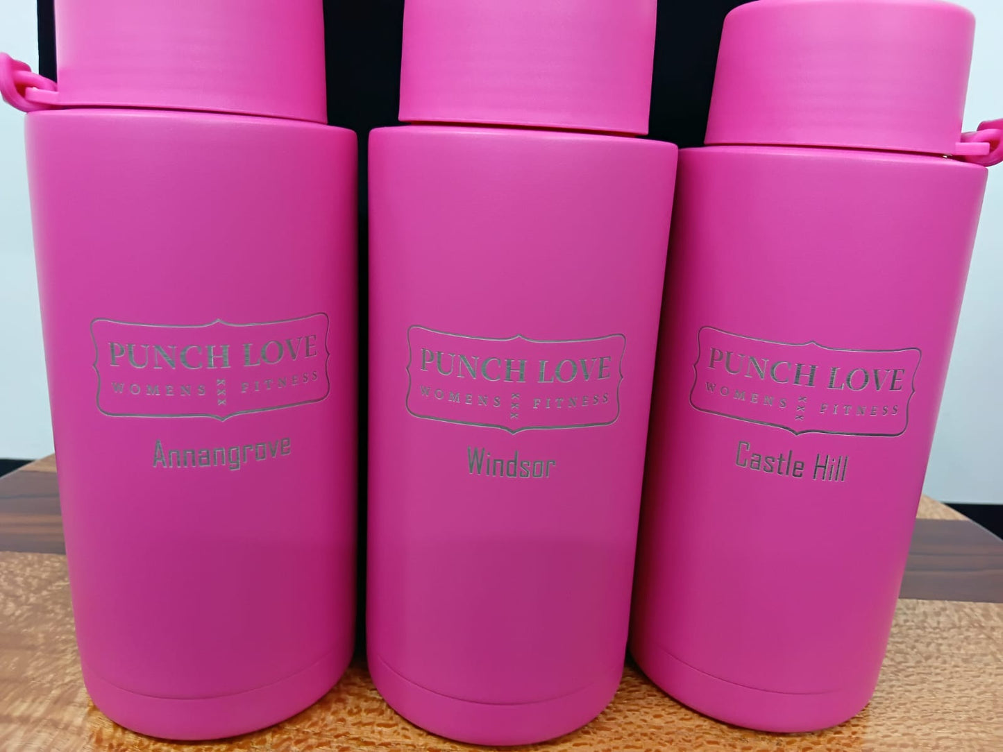 Punch Love Water Bottle - Hot Pink