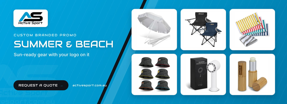 Custom branded promo: Summer & Beach. Request a quote