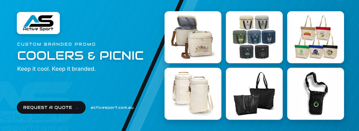 Custom branded promo: Coolers & Picnic. Request a quote